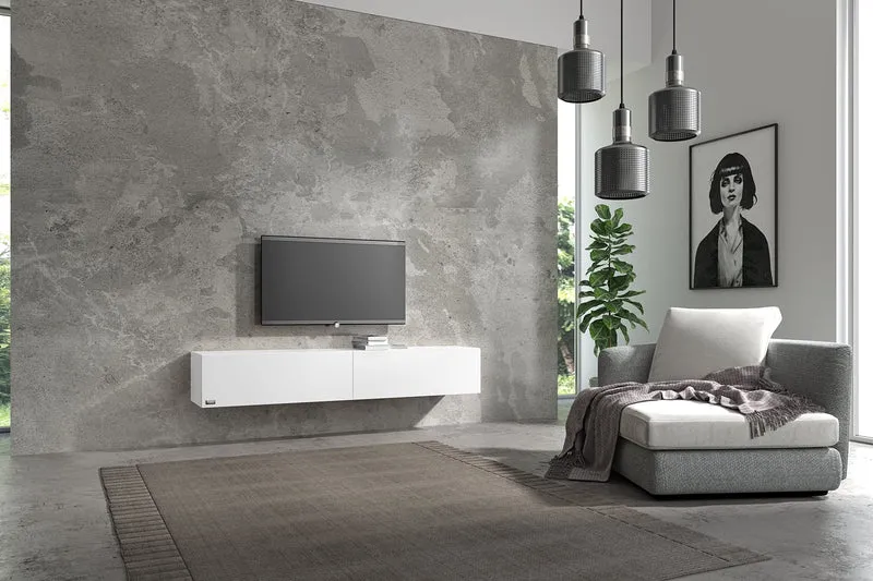 Wuun® TV-Lowboard Somero I 100cm bis 360cm I TV-Schrank & Hängeschrank für Wohnzimmer I Verschiedene