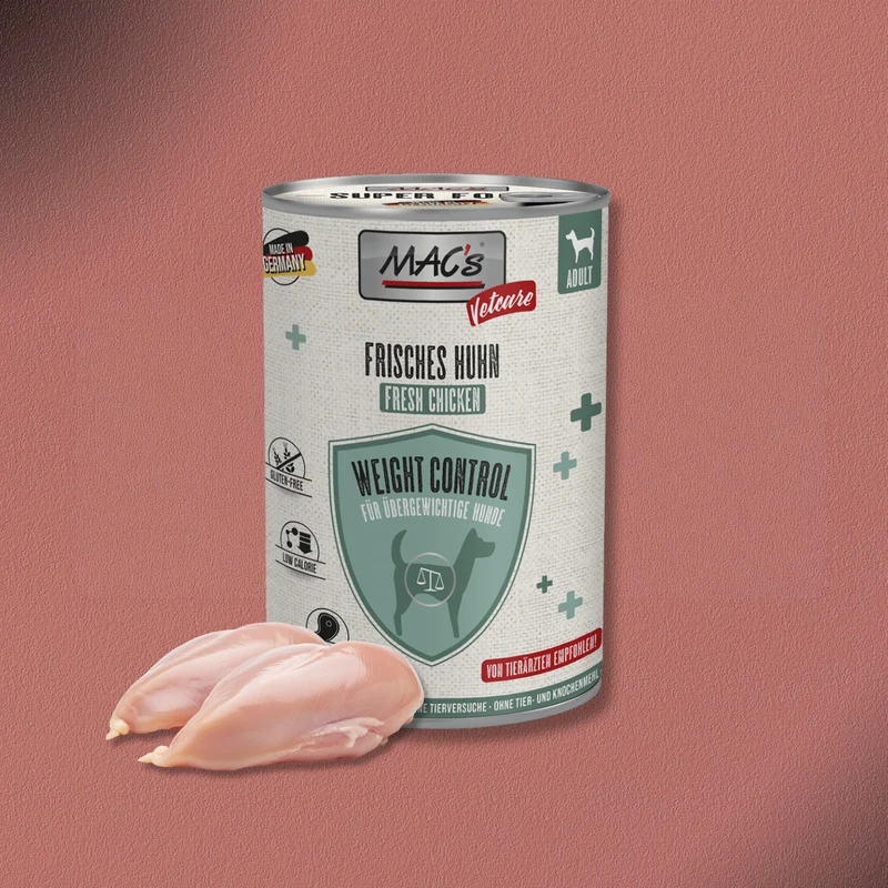 6x400g MAC's Dog Vetcare Weight Control - Huhn