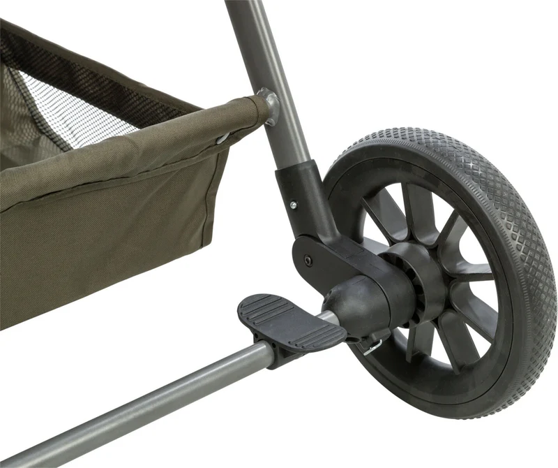 Hundebuggy bis 22 kg mit abnehmbarem Korb und Regenhaube