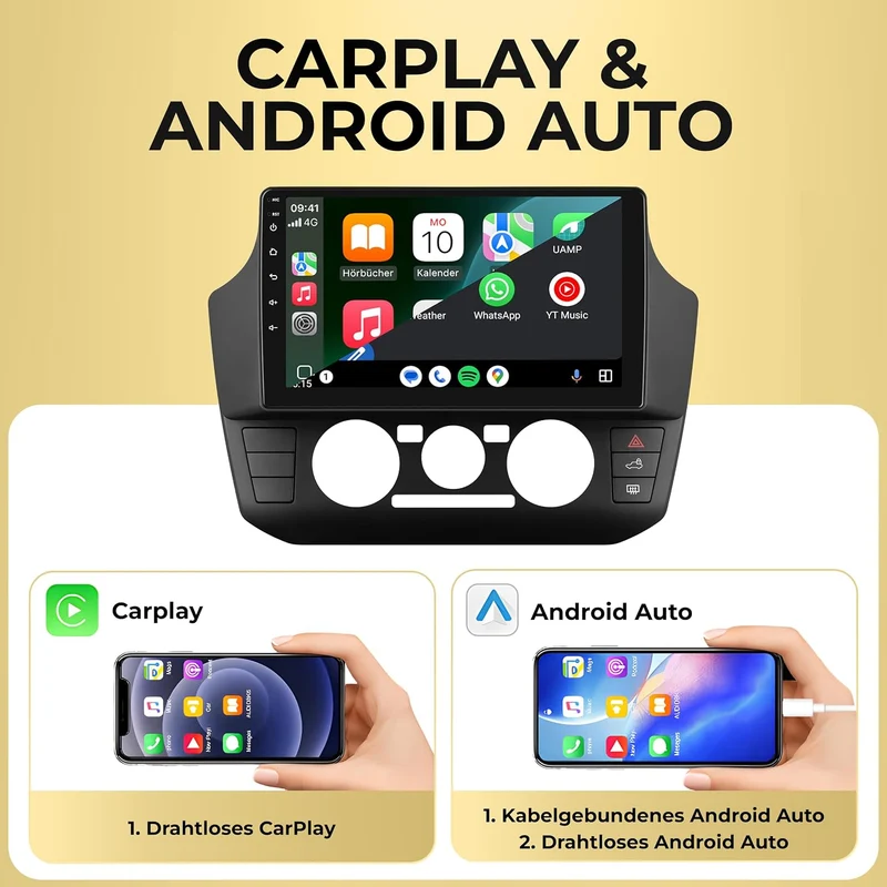 M.I.C. V9B-S Android 14 Autoradio für VW UP/Skoda Citigo/Seat MII, V9B-S