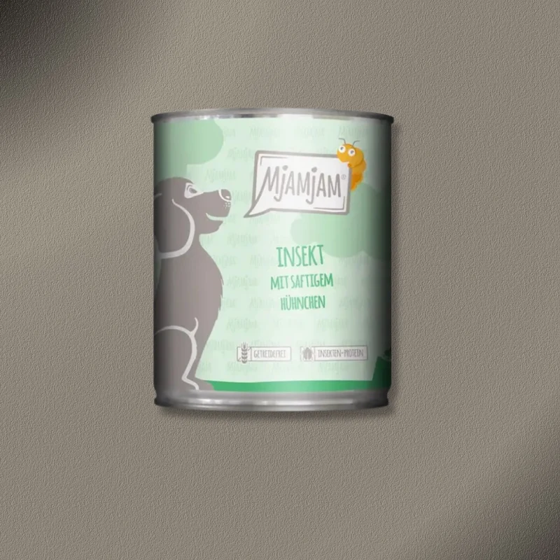 6x800g MjAMjAM Dog - Leckere Mahlzeiten - Insekt mit saftigem Hühnchen