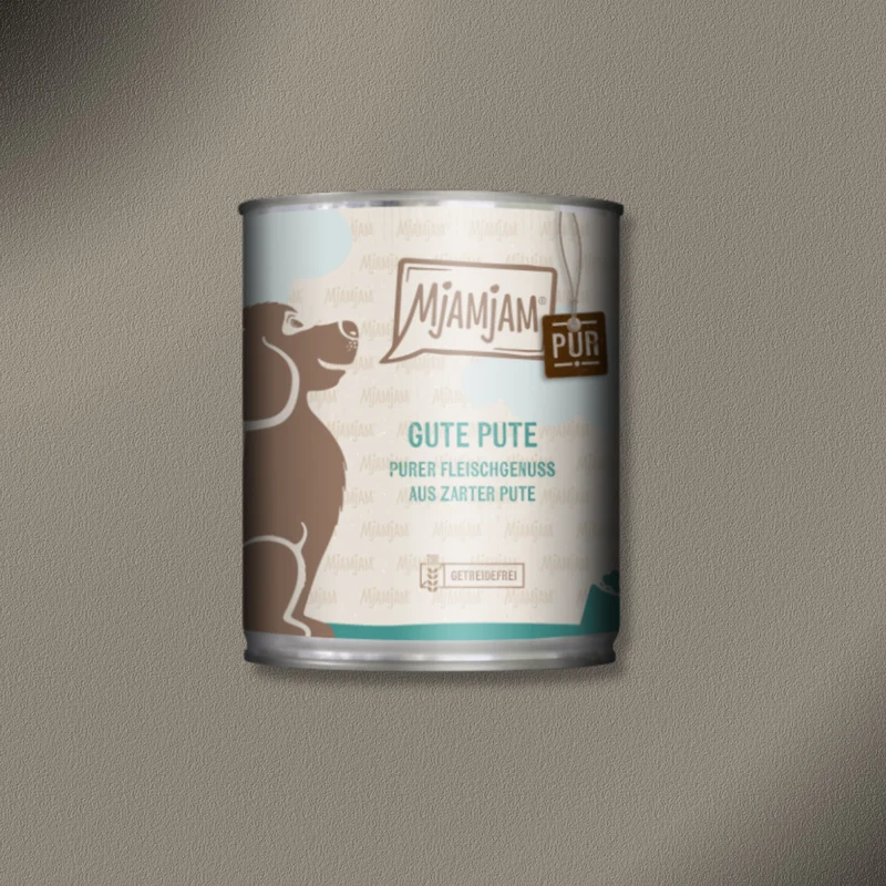 6x800g MjAMjAM Dog - Purer Fleischgenuss - gute Pute pur