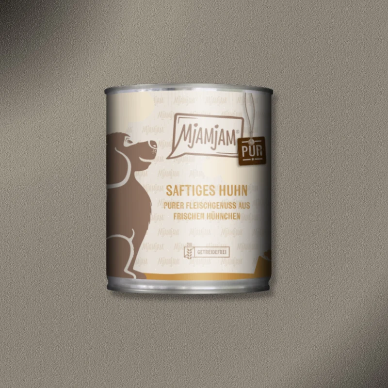 6x800g MjAMjAM Dog - Purer Fleischgenuss - saftiges Huhn pur