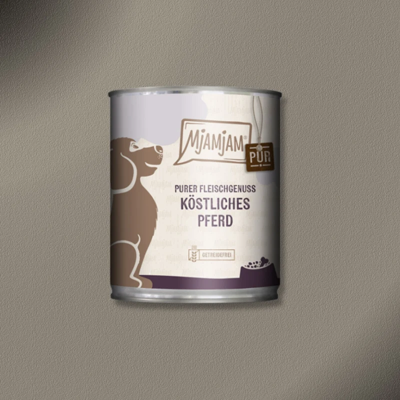 6x800g MjAMjAM Dog - Purer Fleischgenuss - köstliches Pferd pur
