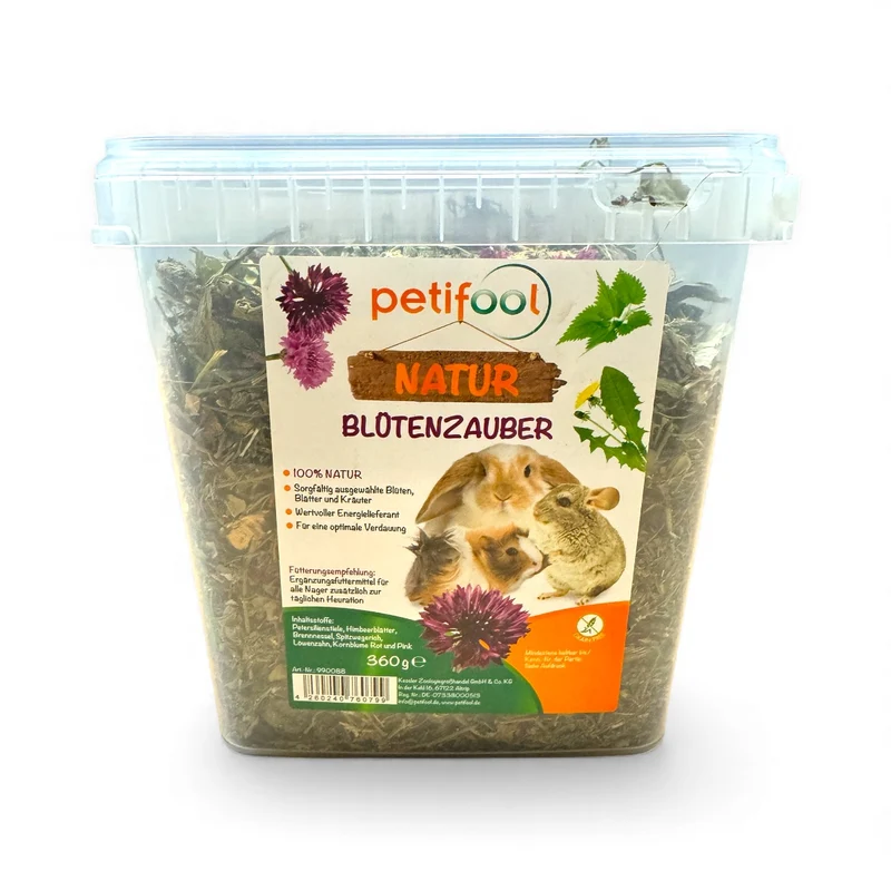 Blütenzauber – Ergänzungsfutter mit Blüten und Kräutern