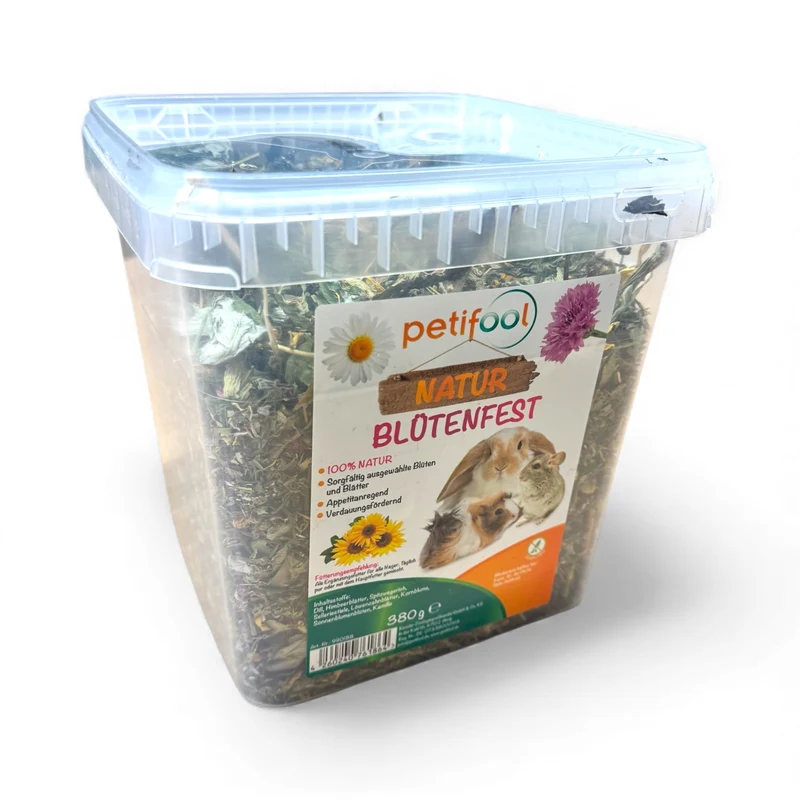 Blütenfest – Ergänzungsfutter mit Blüten und Blättern