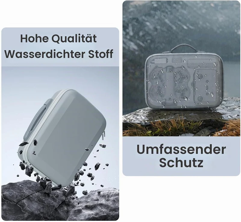 SYACHI Neo 2 Tasche, Tragbar PU Case für DJI Neo 2 Fly More Combo Zubehör