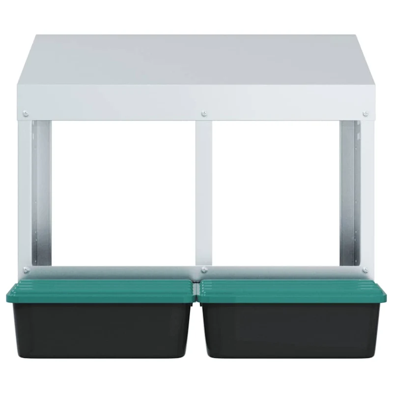 Abrollnest Hühner 2-fach Legenest Metall 53x50x46 cm Wandmontage Eierfach