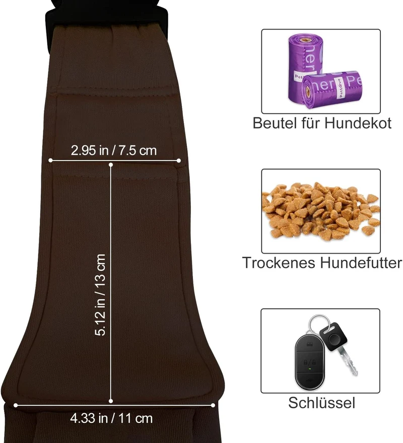 PetLoft Tragetuch Hund, Reversibel Kleine Hundetrage, Einstellbar Pet Tragetuch, Freisprecheinrichtu