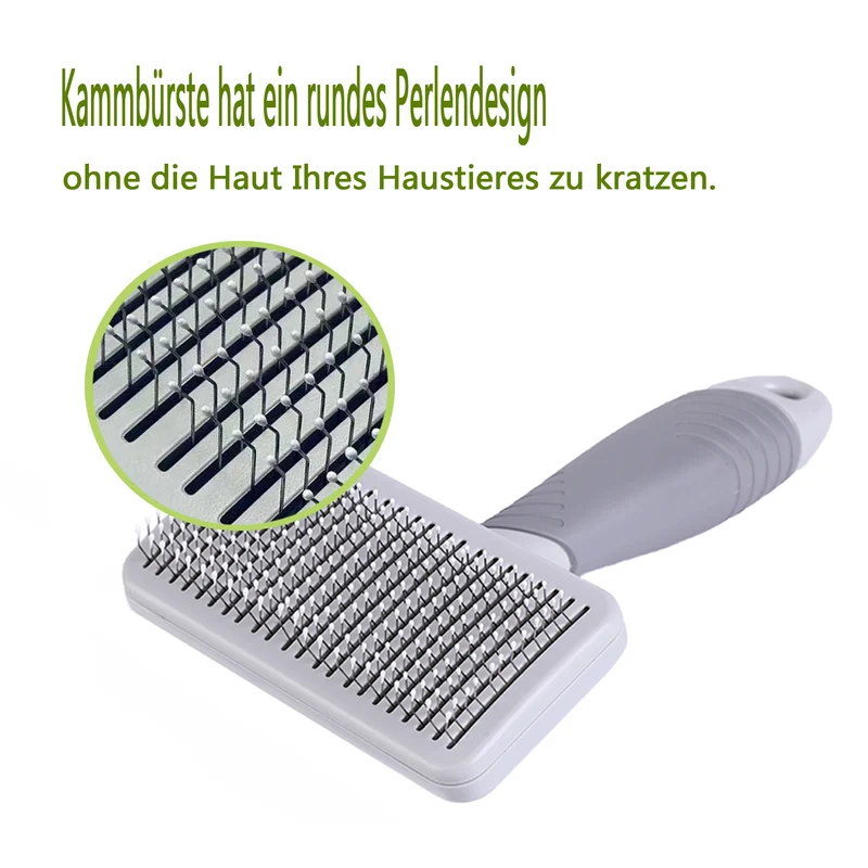 Katzenbürste, Enthaarungsbürste mit einem Knopfdruck