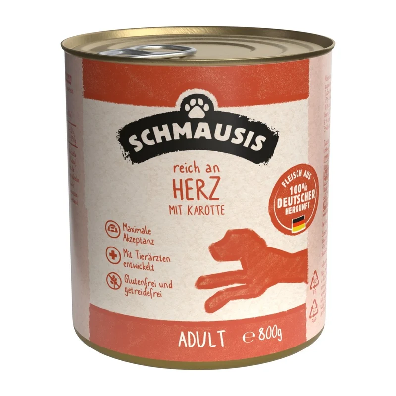 Schmausis Rinder-Herz mit Karotte