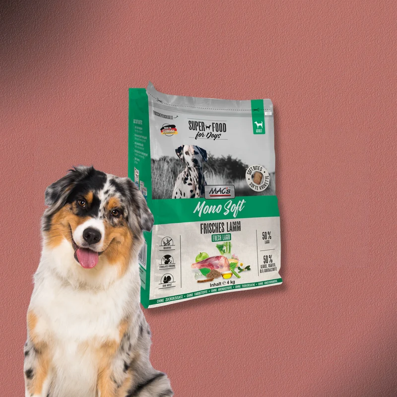 4kg MAC's Dog Mono Soft - Frisches Lamm