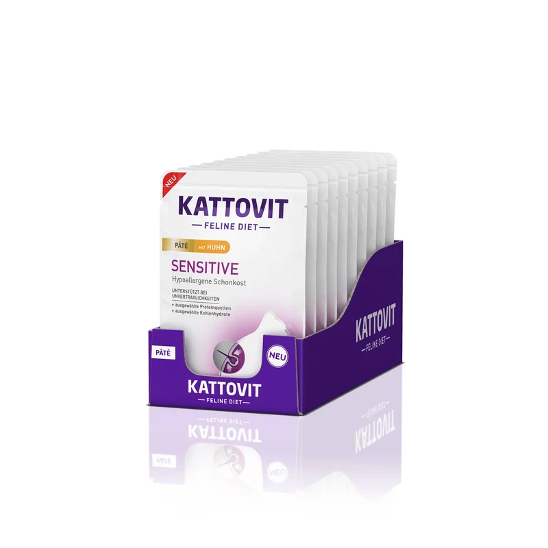 Kattovit Feline Diet Pate Sensitive mit Huhn