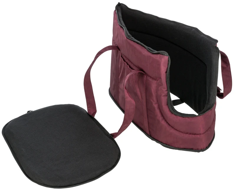Hundetragetasche Schultertasche Riva aus Jacquard-Stoff mit Fleecefutter und abnehmbarem Netzeinsatz