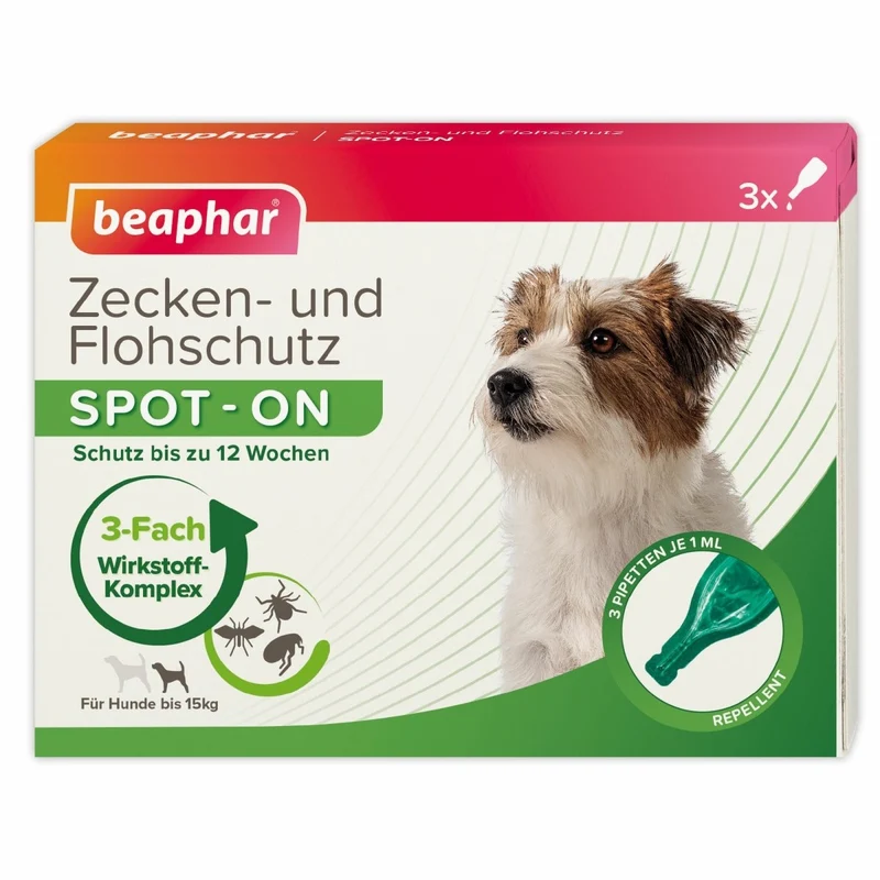Beaphar Zecken- und Flohschutz SPOT-ON für kleine Hunde