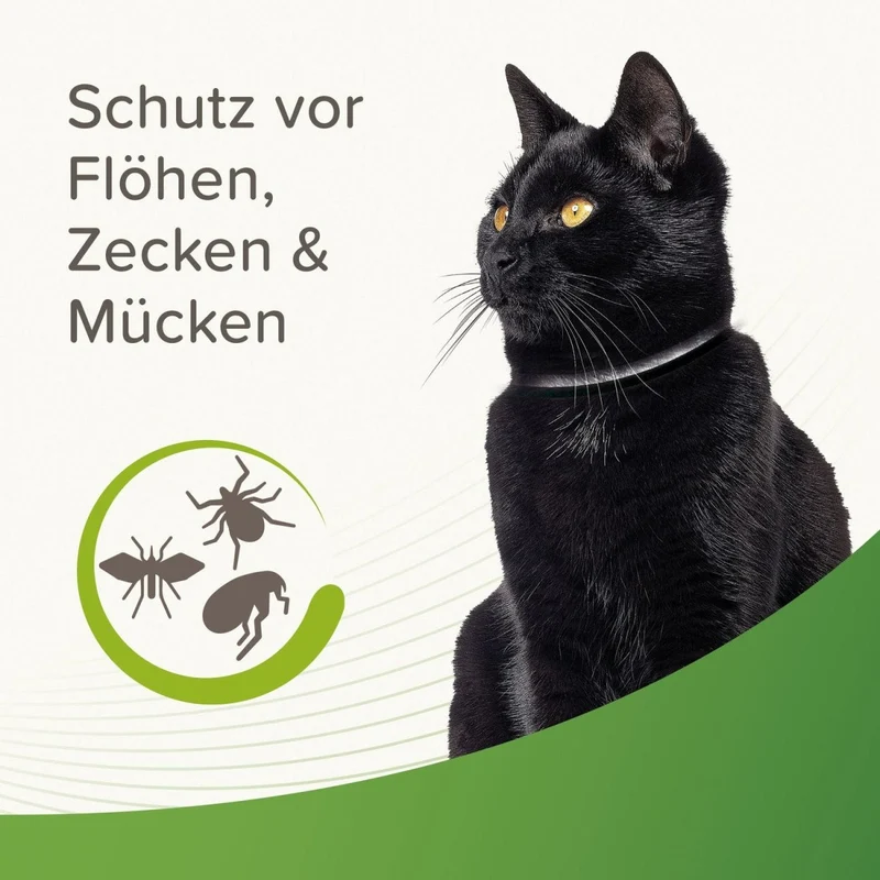 Beaphar Zecken- & Flohschutz Halsband für Katzen Reflektierend