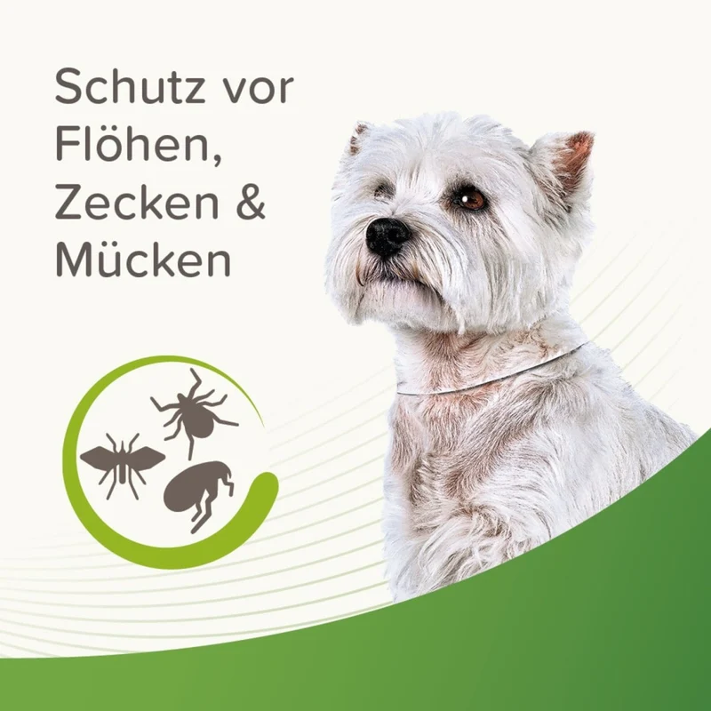 Beaphar Zecken- & Flohschutz Halsband für Hunde Weiß