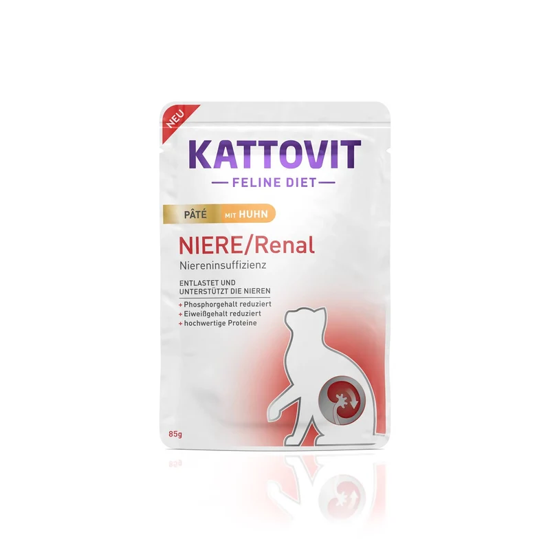 Kattovit Feline Diet Pate Niere/Renal mit Huhn