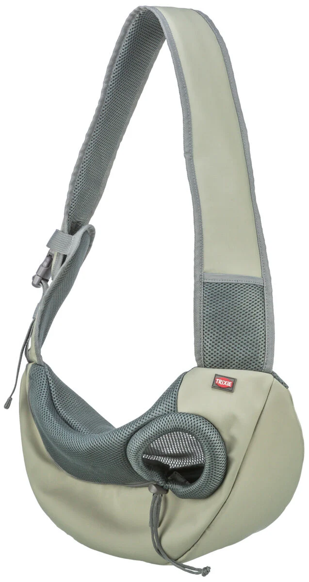 Cross-Body Hundetragetasche Fronttasche Sling mit Reißverschluss und Guckloch mit Tunnelzug