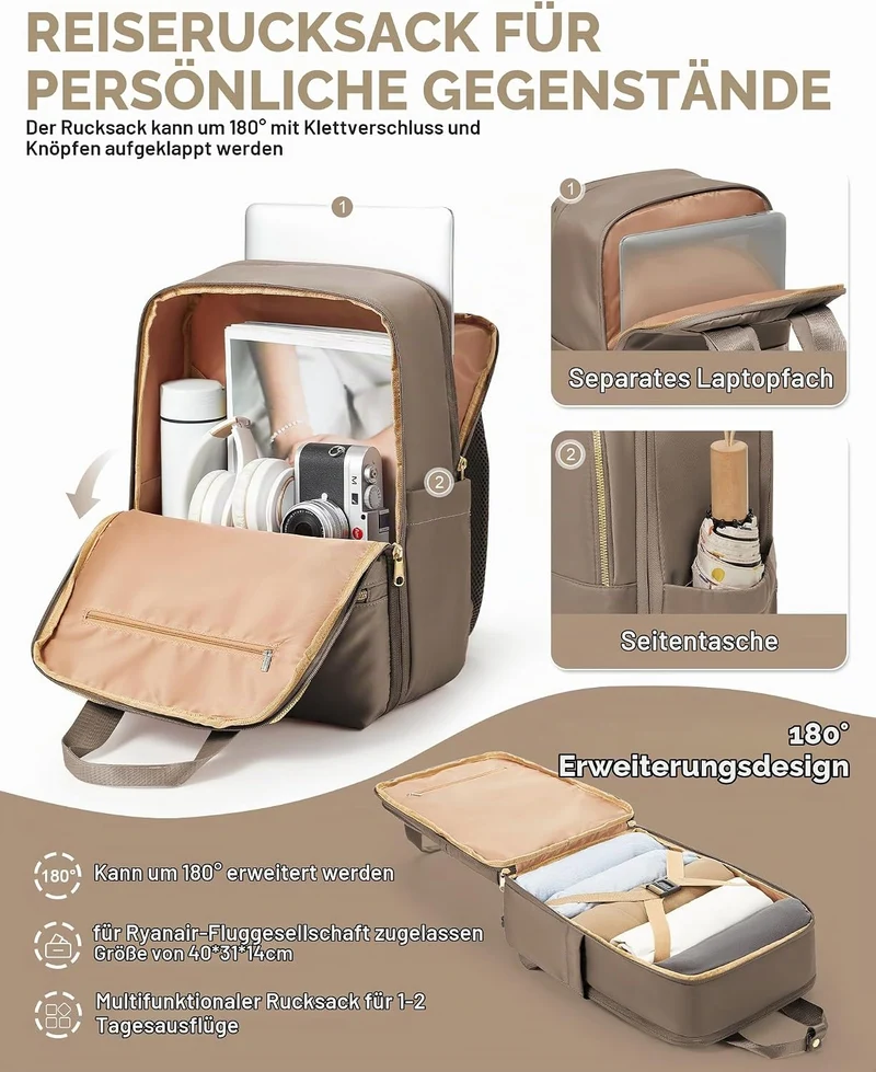 Reiserucksack Damen Ryanair Handgepäck 40x20x25 Rucksack Damen Herren Arbeit Handgepäck Rucksack Was