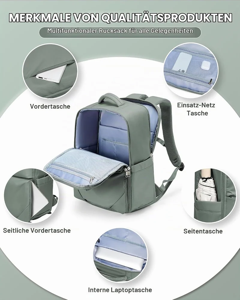 Reiserucksack Damen Ryanair Handgepäck 40x20x25 Rucksack Handgepäck Flugzeug Rucksack 40x20x25 Damen