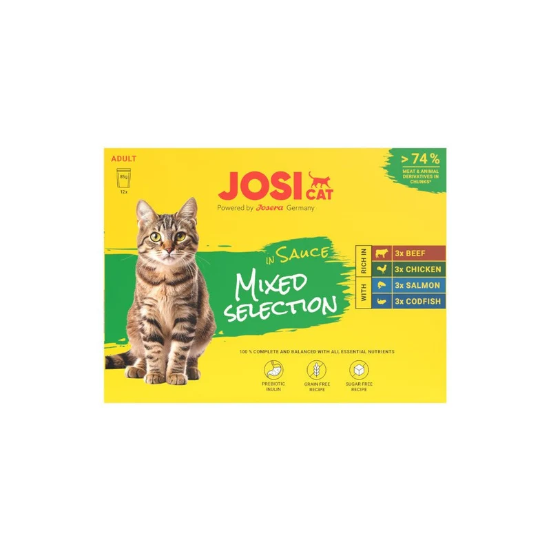 JosiCat Pouch Multipack Mixed Selection in Sauce