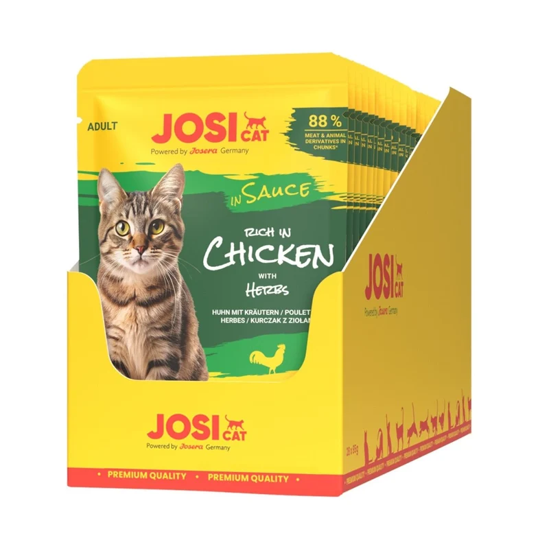 JosiCat Pouch Rich in Chicken in Sauce