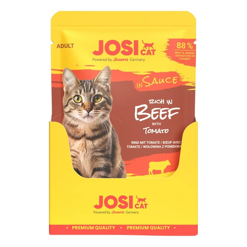JosiCat Pouch Rich in Beef in Sauce