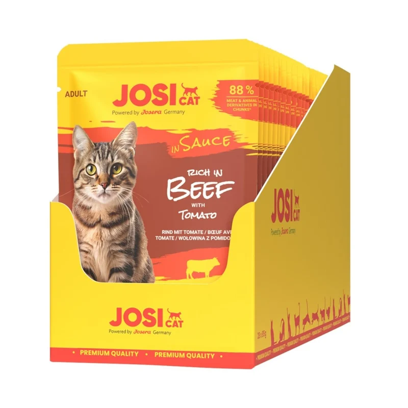 JosiCat Pouch Rich in Beef in Sauce