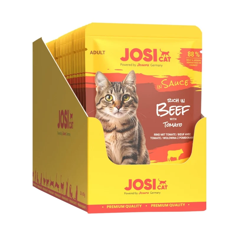 JosiCat Pouch Rich in Beef in Sauce