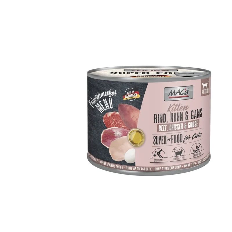 MACs Cat Feinschmecker Kitten Rind, Huhn & Gans