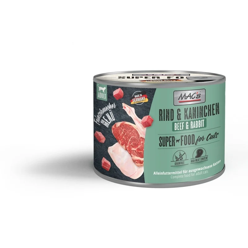 MACs Cat Feinschmecker Rind & Kaninchen