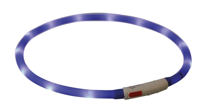 Hundeleuchthalsband mit Click-Verschluss, wiederaufladbar