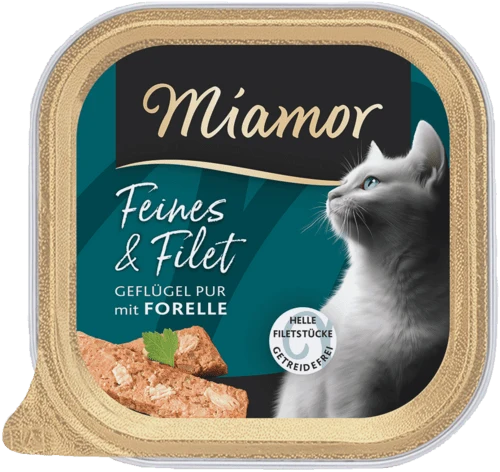 Miamor Feines & Filet Geflügel Pur mit Forelle