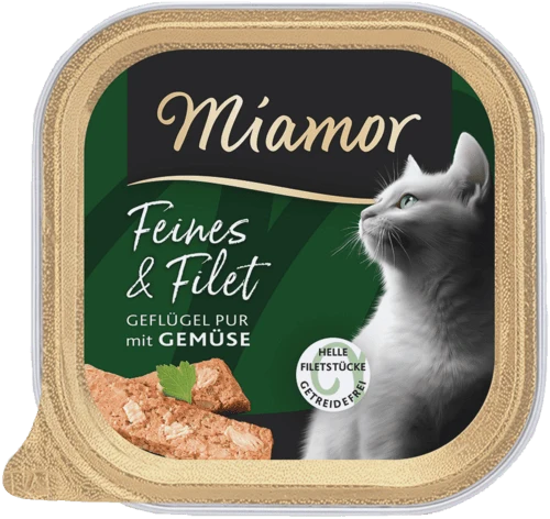 Miamor Feines & Filet Geflügel Pur mit Gemüse