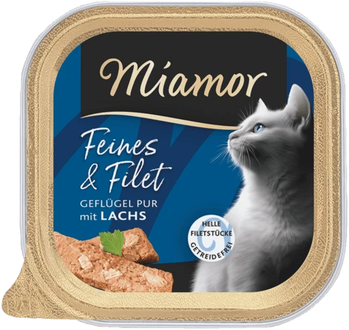Miamor Feines & Filet Geflügel Pur mit Lachs