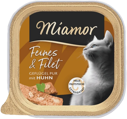 Miamor Feines & Filet Geflügel Pur mit Huhn