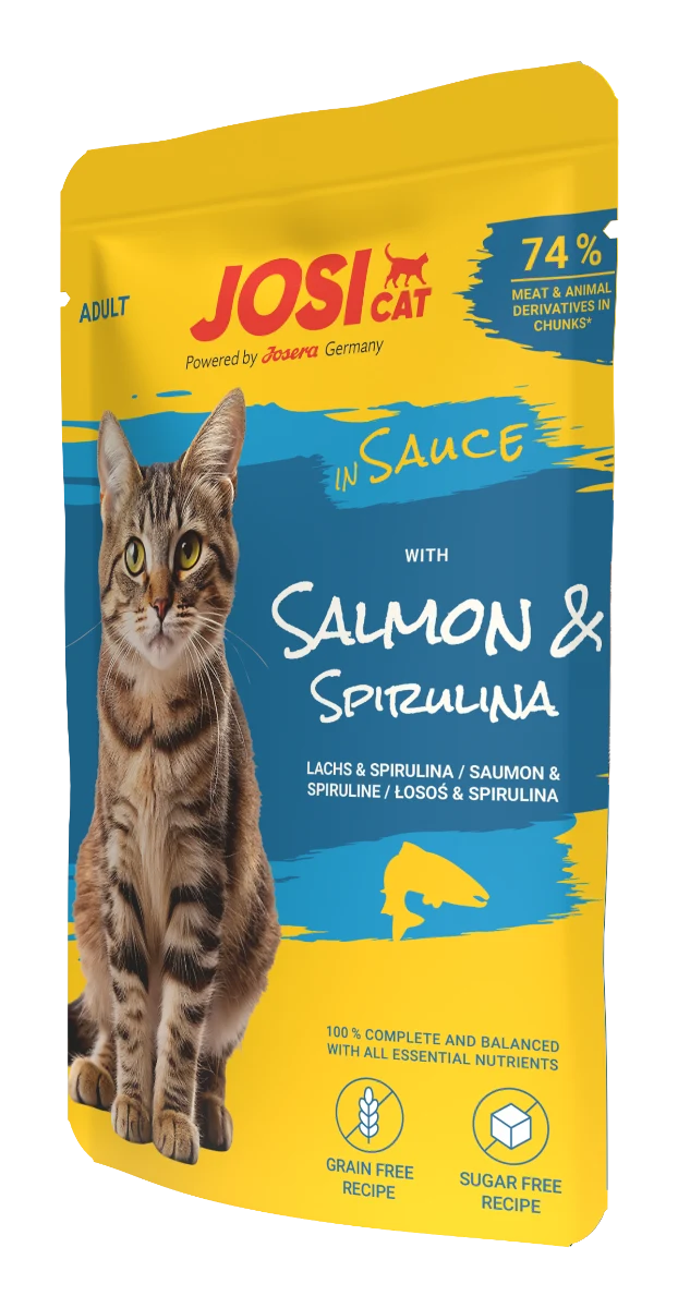 JosiCat in Sauce Lachs & Spirulina