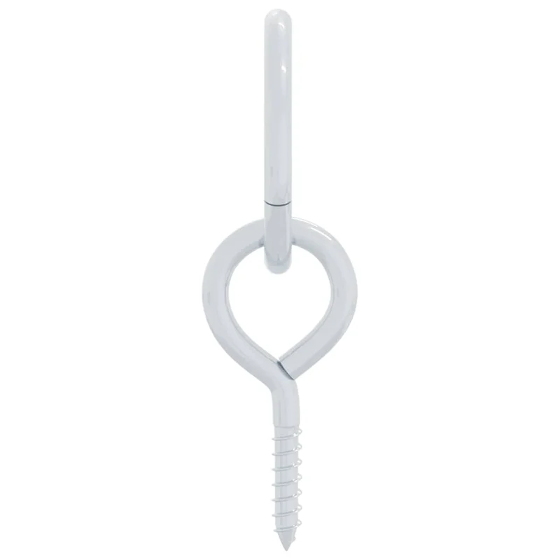 Anbinderinge mit Ösenschrauben 3 Stk. Silbern Stahl Barrenringe Schaukelringe