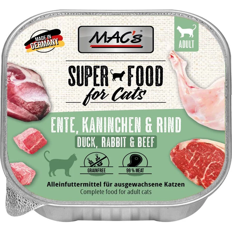 MACs Cat Schale Ente, Kaninchen & Rind