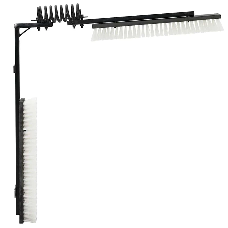 Rinderbürsten Fellbürsten Schwarz und Weiß 84 x 10 x 91 cm Kratzbürsten