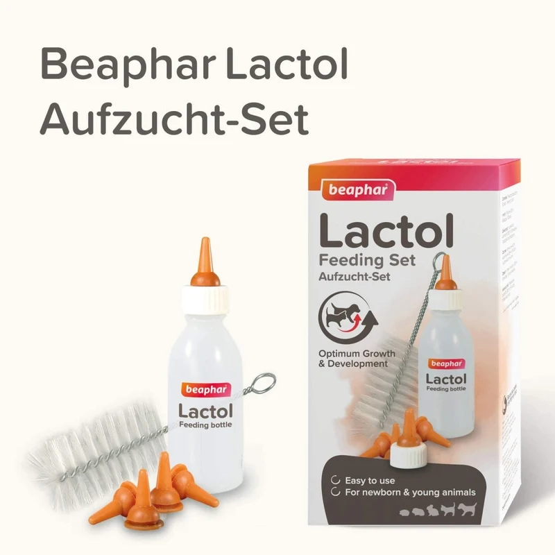 Beaphar Lactol Aufzucht Set (Flasche, Bürste & Sauger)