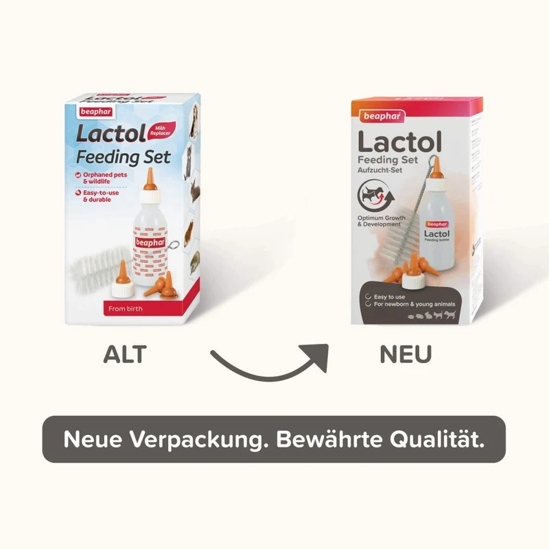Beaphar Lactol Aufzucht Set (Flasche, Bürste & Sauger)