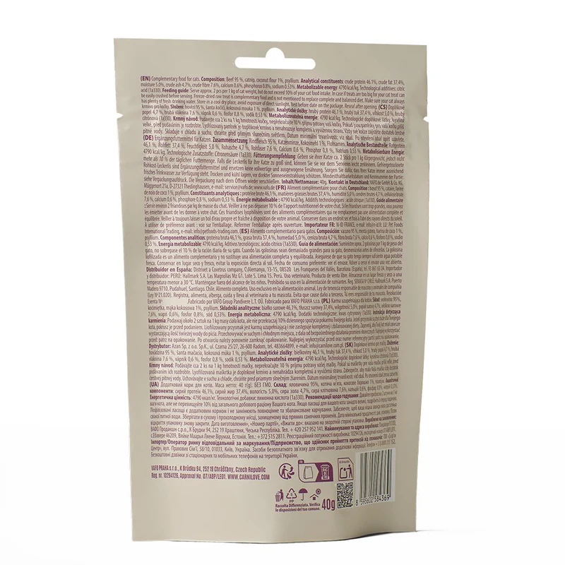 Carnilove Cat Freeze-Dried Snack Beef