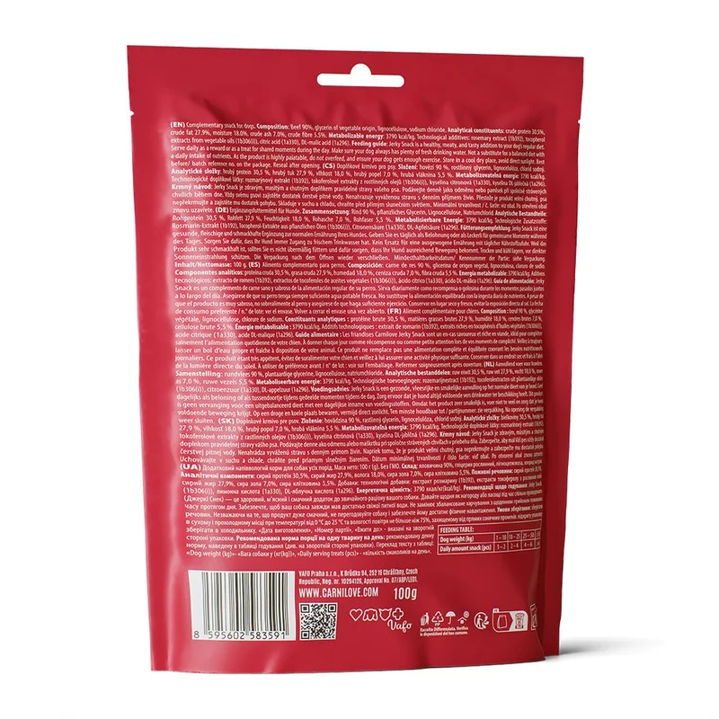 Carnilove Dog Jerky Beef