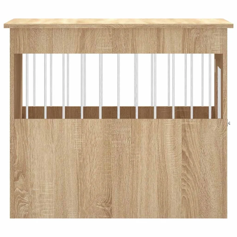 Hundekäfig im Möbelstil Sonoma-Eiche 55x80x68 cm Holzwerkstoff Hundebox