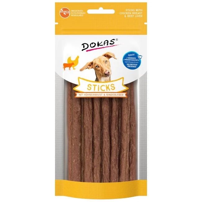 Dokas Sticks mit Hühnerbrust & Rinderleber