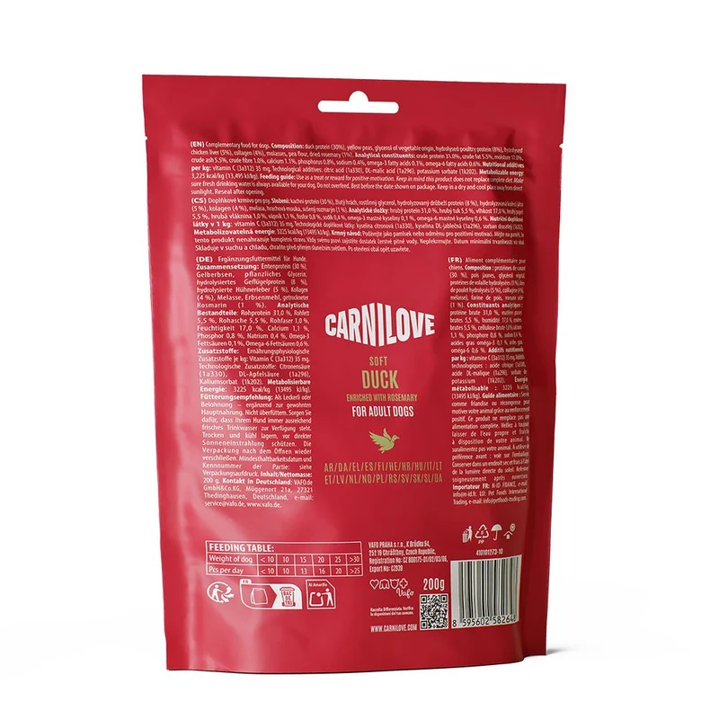 Carnilove Dog Soft Snack Duck with Rosemary