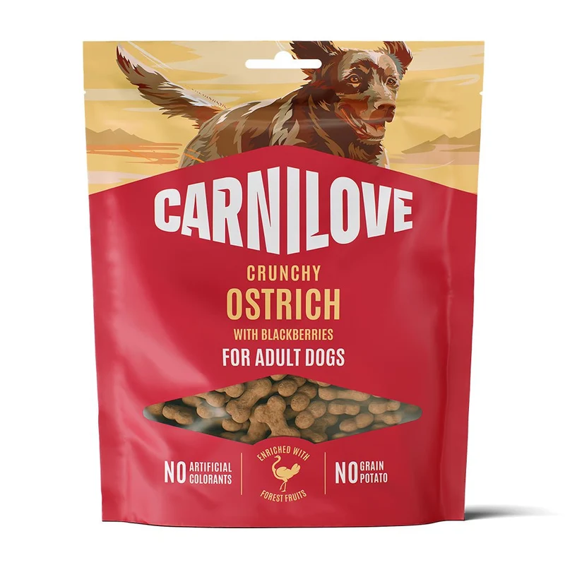 Carnilove Dog Crunchy Snack Ostrich with Blackberries