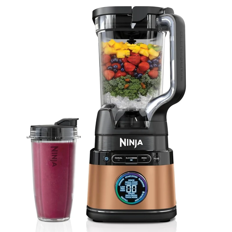 Ninja 2-in-1 Detect Power Mixer Pro & Single Serve | 1200W Mixer mit Krug, & Single Serve, Smoothies